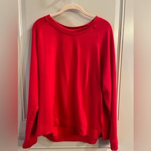 Loft sweatshirt top red (L)
